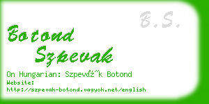 botond szpevak business card